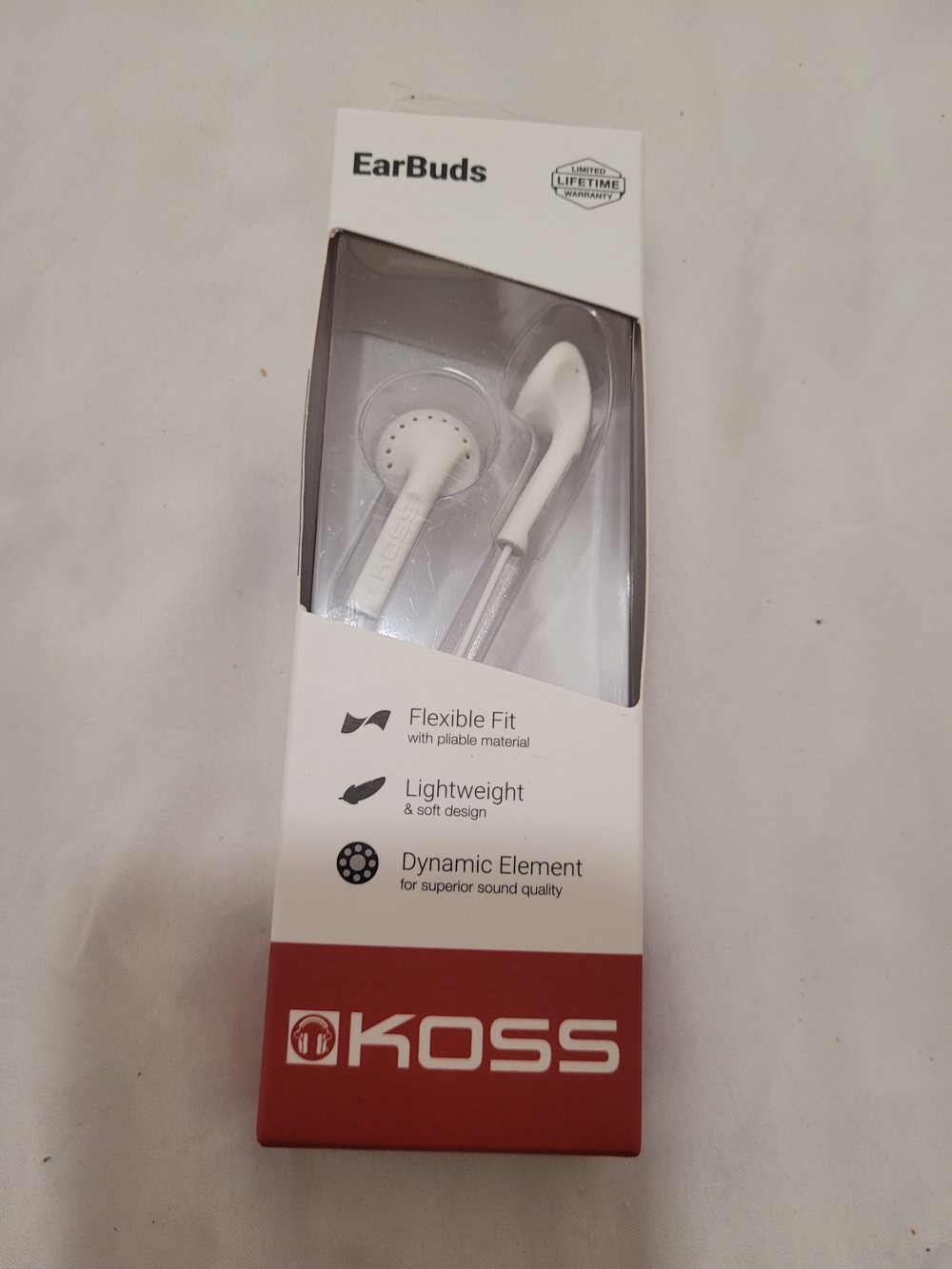 White Earbuds — Lightweight In-Ear Headphones